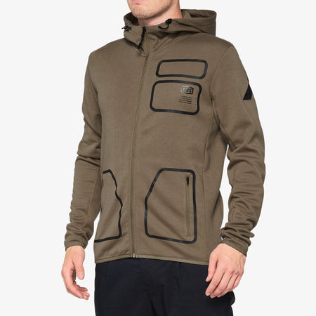 BB33 PO KP Hooded Pullover Sweatshirt Fluo Orange