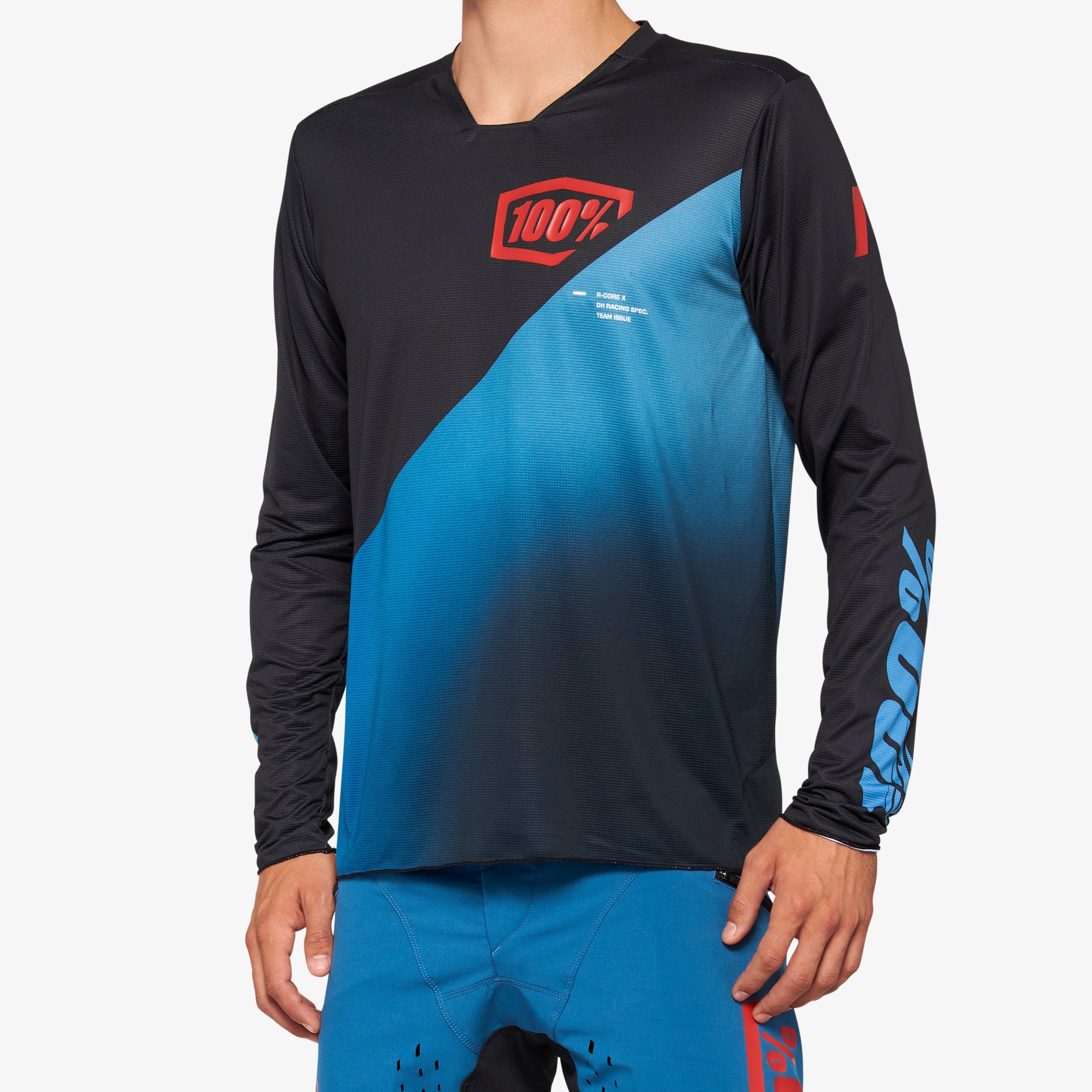 R-CORE-X Long Sleeve Jersey Black/Slate Blue