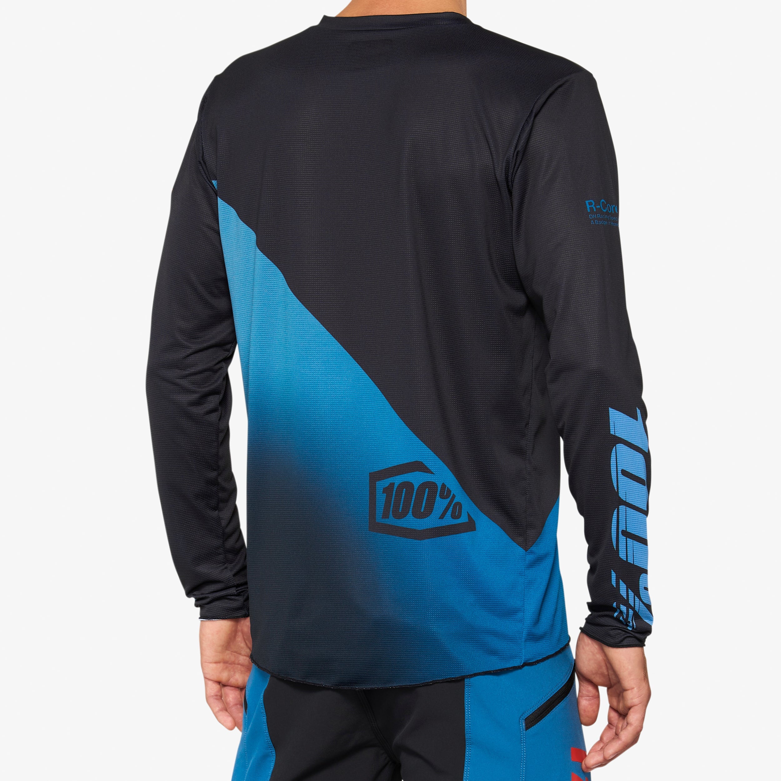 R-CORE-X Long Sleeve Jersey Black/Slate Blue - Secondary