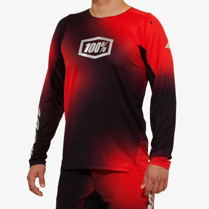 R-CORE-X LE Long Sleeve Jersey Black/Red