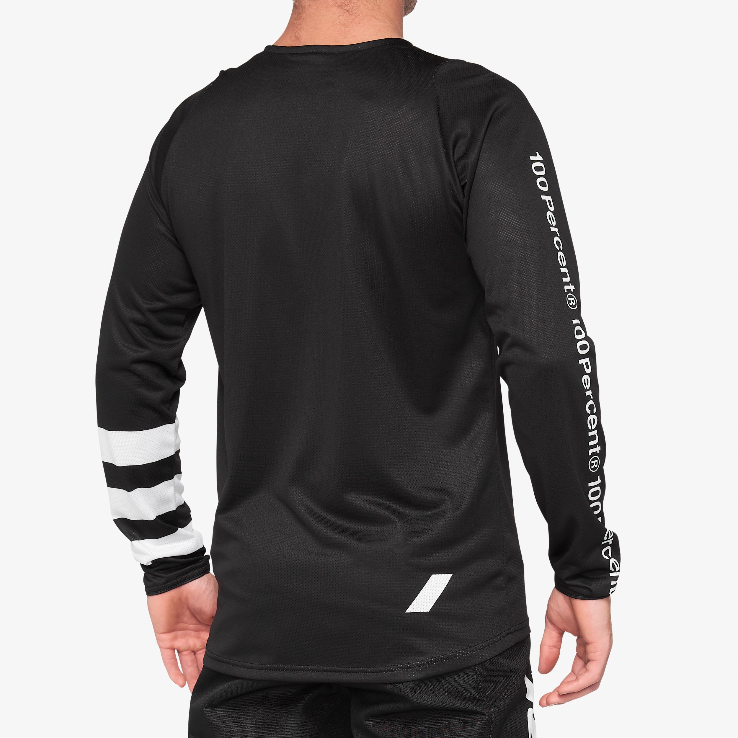 R-CORE Long Sleeve Jersey Black/White - Secondary