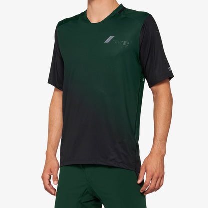 CELIUM Short Sleeve Jersey Forest Green/Black
