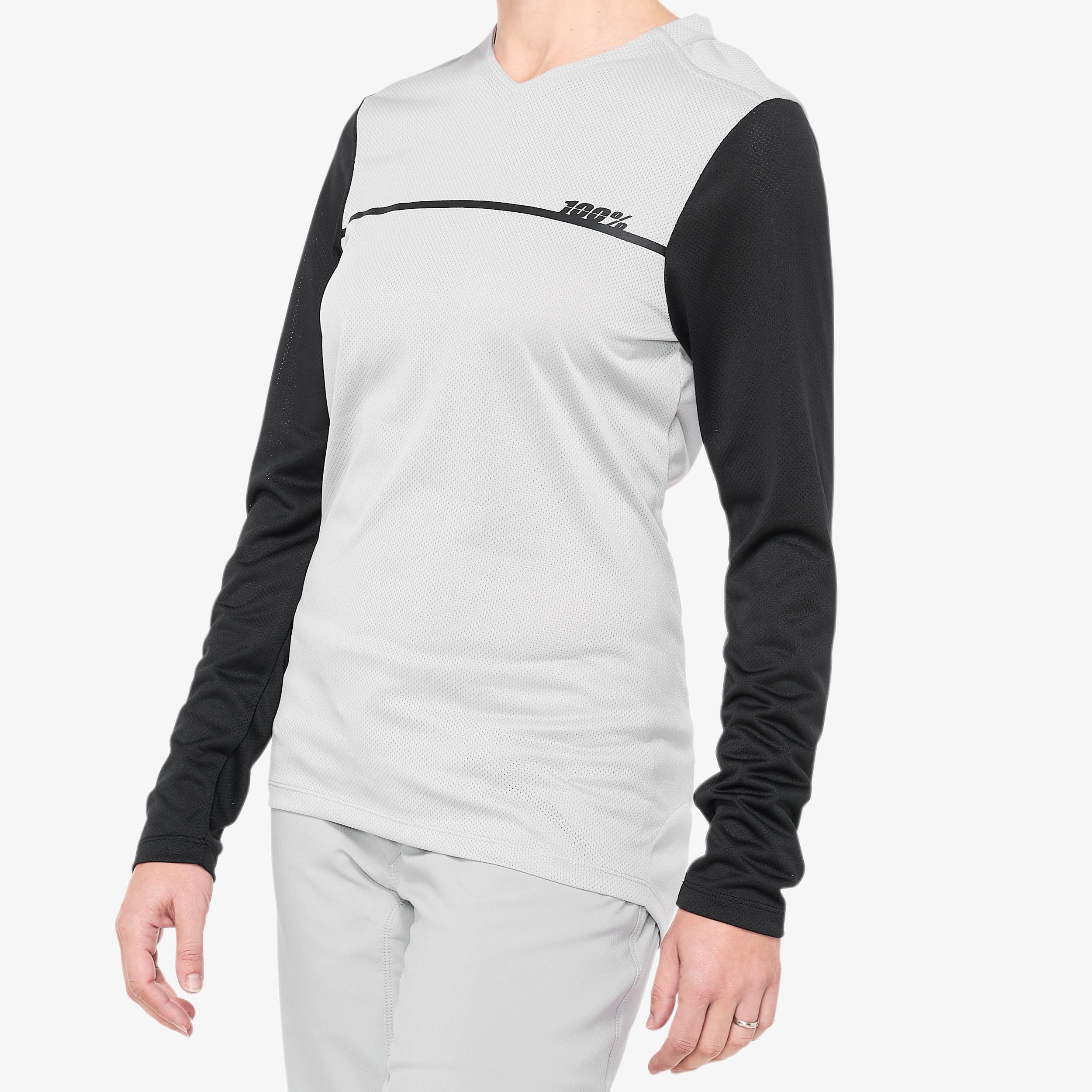 RIDECAMP Women's Long Sleeve Jersey Grey/Black