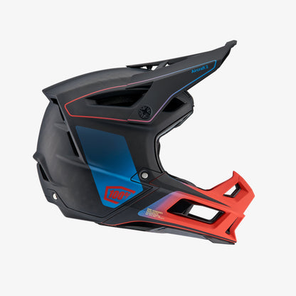 AIRCRAFT 2 Helmet Carbon Steel Blue/Neon Red