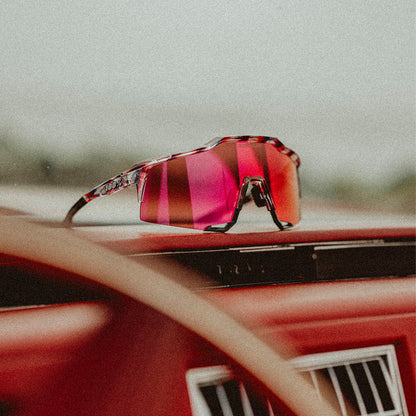 SPEEDCRAFT LE FDJ Gloss Translucent Red/Blue HiPER Fire Red Mirror Lens