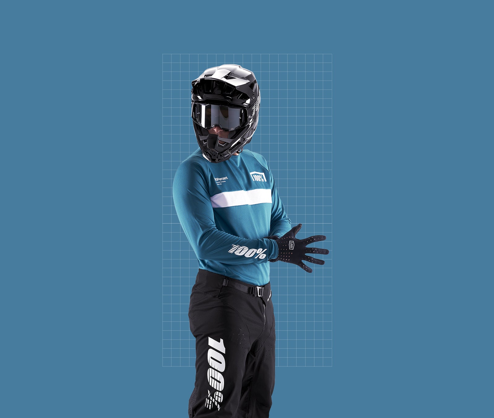 Motocross Goggles MTB BMX Helmets Sports Sunglasses 100