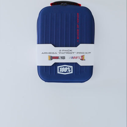 DUAL ARMEGA Patriot Pro Pack White/Navy True Gold Mirror