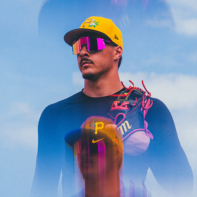 Konnor Griffin of the Pittsburgh Pirates for the Sports Performance 100Percent x MLB Collection