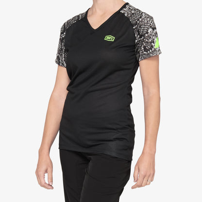 AIRMATIC Women's Jersey Black Python