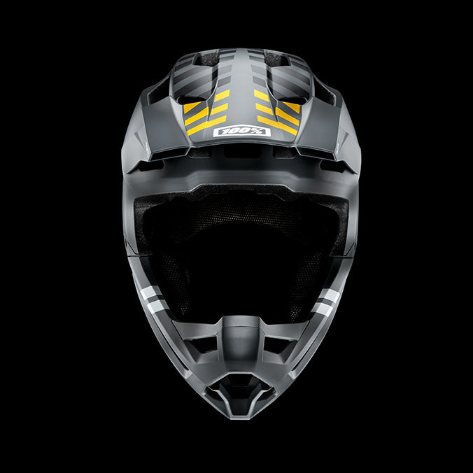 Casco da bici da uomo 100% Trajecta nero/bianco (80003-00008